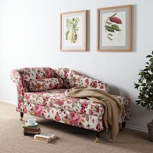 Chaise longue Colmar stof - beige - armleuning vooraanzicht links - Armleuning vooraanzicht links