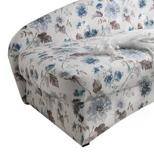 Méridienne Eresburg Tissu plat beige Motif floral - Accoudoir monté à droite (vu de face)