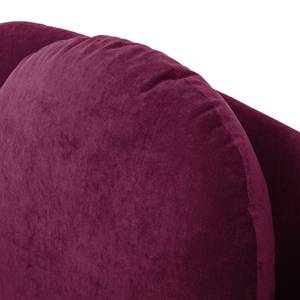 Recamiere Eresburg Velours Aubergine - Armlehne davorstehend links