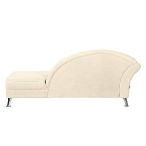 Chaise Longue Kendale I geweven stof - Beige - Armleuning vooraanzicht links