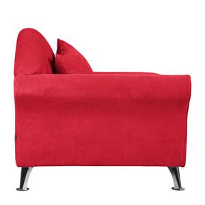 Chaise Longue Kendale I geweven stof - Rood - Armleuning vooraanzicht links