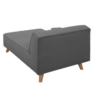 Méridienne Nordic Chic Tissu TUS : 9 graphite - Accoudoir monté à gauche (vu de face)