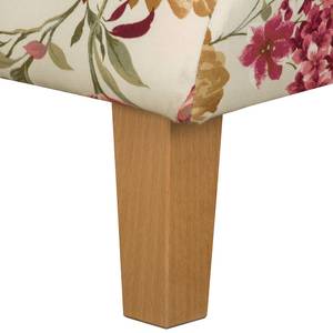 Longchair Colmar vlakweefsel beige/rood