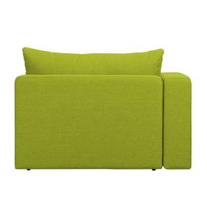 Méridienne Mandalay Tissu Tissu Zahira : Citron vert - Accoudoir monté à droite (vu de face)