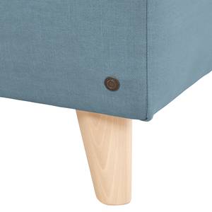 Méridienne Nordic Chic Tissu TUS : 6 sky blue - Accoudoir monté à droite (vu de face)