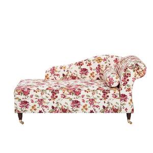 Chaise longue Colmar weefstof beige armleuning rechts - Armleuning vooraanzicht rechts