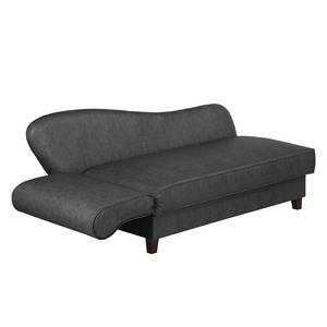 Chaise longue Revel kunstleer - Antraciet - Armleuning vooraanzicht links