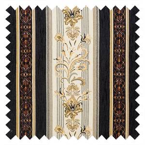 Récamière Revel Tissu - Beige / Noir - Accoudoir monté à droite (vu de face)