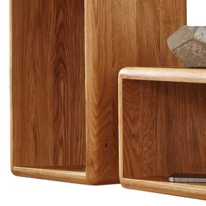 Scaffale da parete Anamur (Set di 3) legno massello di quercia selvatica - Quercia