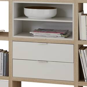 Open kast Concept IV Eikenhouten look/wit