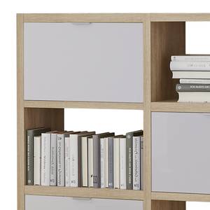 Open kast Concept VII Eikenhouten look/hoogglans wit