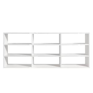 Libreria Empire Bianco lucido - 276 x 112 cm