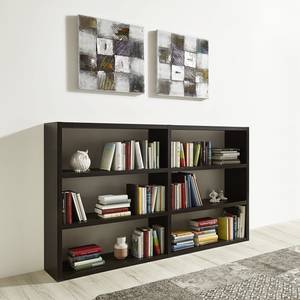 Libreria Empire Effetto quercia nero marrone - 185 x 112 cm