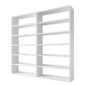 Libreria Empire Bianco lucido - 241 x 221 cm