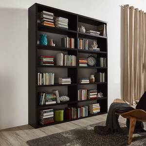 Libreria Empire Effetto quercia nero marrone - 185 x 221 cm