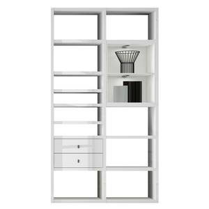 Kast Emporior II wit - Hoogglans wit/wit - Met verlichting