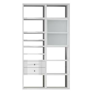 Kast Emporior II wit - Hoogglans wit/wit - Zonder verlichting