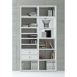 Etagère Emporior II Blanc - Blanc crème - Avec éclairage