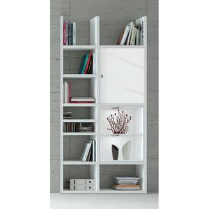 Etagère Emporior IV Blanc - Blanc brillant / Blanc - Avec éclairage