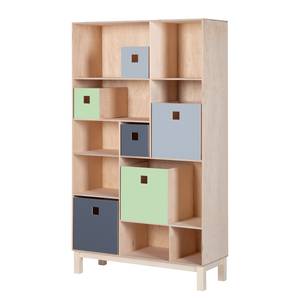 Etagère Karlotta II (avec 6 boîtes) Multicolore