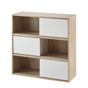 Kast Lineas II Eikenhouten look/wit