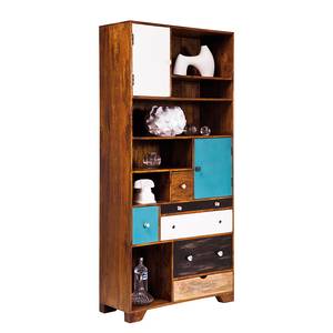 Kast Malibu Meerkleurig - Massief hout - Hout - 90 x 191 x 35 cm