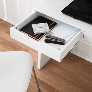 Combinaison bureau étagère Verno Blanc mat - Blanc mat