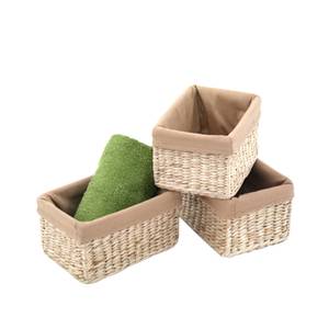 Paniers de rangement Aurora (lot de 3) Beige - Fibres naturelles - 26 x 13 x 17 cm