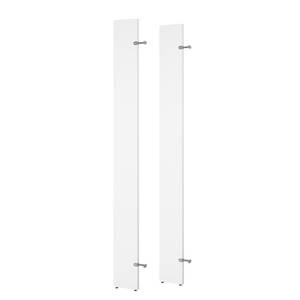 Panneaux latéraux pour étagères Cody Hauteur : 236 cm - Lot de 2 - Blanc alpin