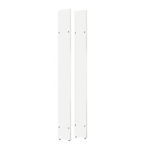 Panneaux latéraux pour étagères Cody Hauteur : 236 cm - Lot de 2 - Blanc alpin