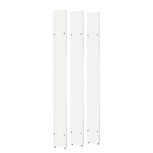 Panneaux latéraux pour étagères Cody Anthracite - Lot de 3 - Blanc alpin