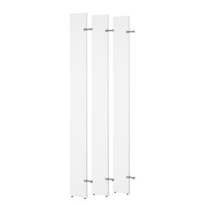 Panneaux latéraux pour étagères Cody Anthracite - Lot de 3 - Blanc alpin