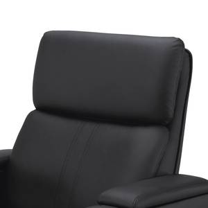 Fauteuil de relaxation Aldra Imitation cuir - Noir