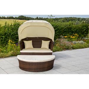 Relaxinsel Neapel Polyrattan - Creme