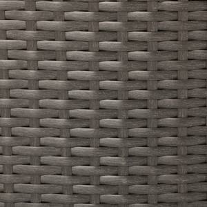 Salon de jardin modulable Riva Polyrotin / Tissu - Gris