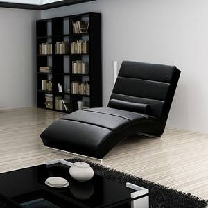 Relaxfauteuil Alicante zwart kunstleer