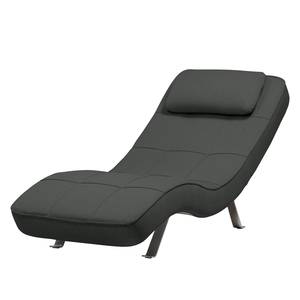 Fauteuil de relaxation Long Island Tissu Tissu Zahira : Anthracite