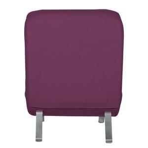 Ligfauteuil Long Island geweven stof Stof Zahira: Auberginekleurig