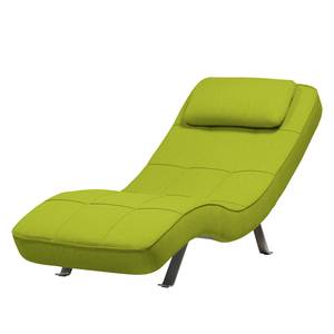 Fauteuil de relaxation Long Island Tissu Tissu Zahira : Citron vert