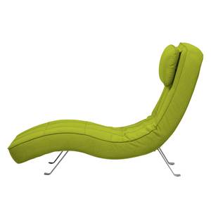 Fauteuil de relaxation Long Island Tissu Tissu Zahira : Citron vert