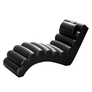 Relaxfauteuil Mérida zwart kunstleer