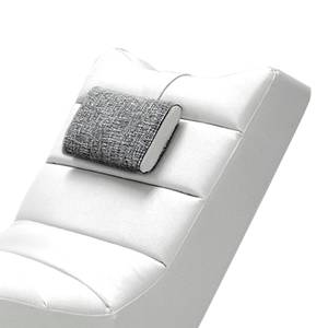 Relaxfauteuil Murcia wit kunstleer