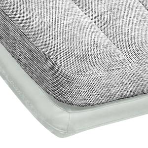 Chaise longue de relaxation Vascan I kunstleer/structuurstof - Gris clair