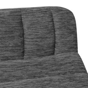 Chaise longue de relaxation Vascan II Imitation cuir / Tissu structuré - Blanc / Gris - Noir / Gris