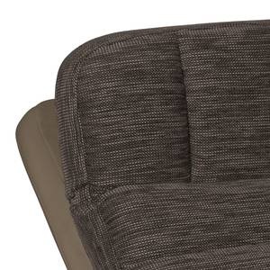 Relaxfauteuil Vascan kunstleer/structuurstof bruin - Bruin