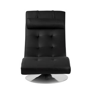 Chaise longue de relaxation Verve Imitation cuir - Noir