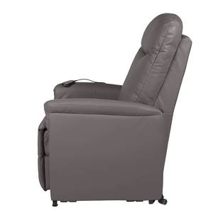 Relaxfauteuil Baltrum taupekleurige leren look