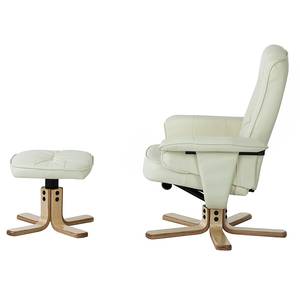 Poltrona relax Canillo I (con sgabello) Similpelle beige