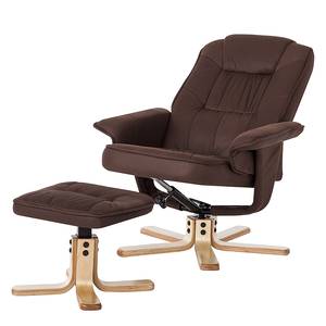 Relaxsessel Canillo II (mit Hocker) Braun