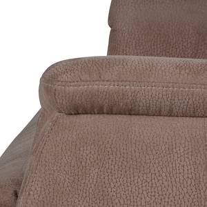 Fauteuil TV Juist Microfibre - Marron - Sans fonction